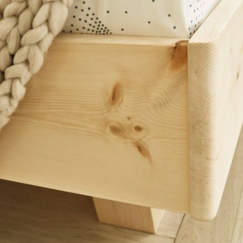 ProNatura Zirbenholzbett Linea Pura mit Holzkopfteil