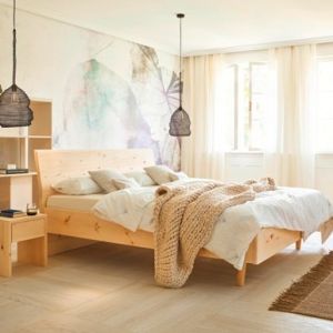 ProNatura Zirbenholzbett Linea Pura mit Holzkopfteil